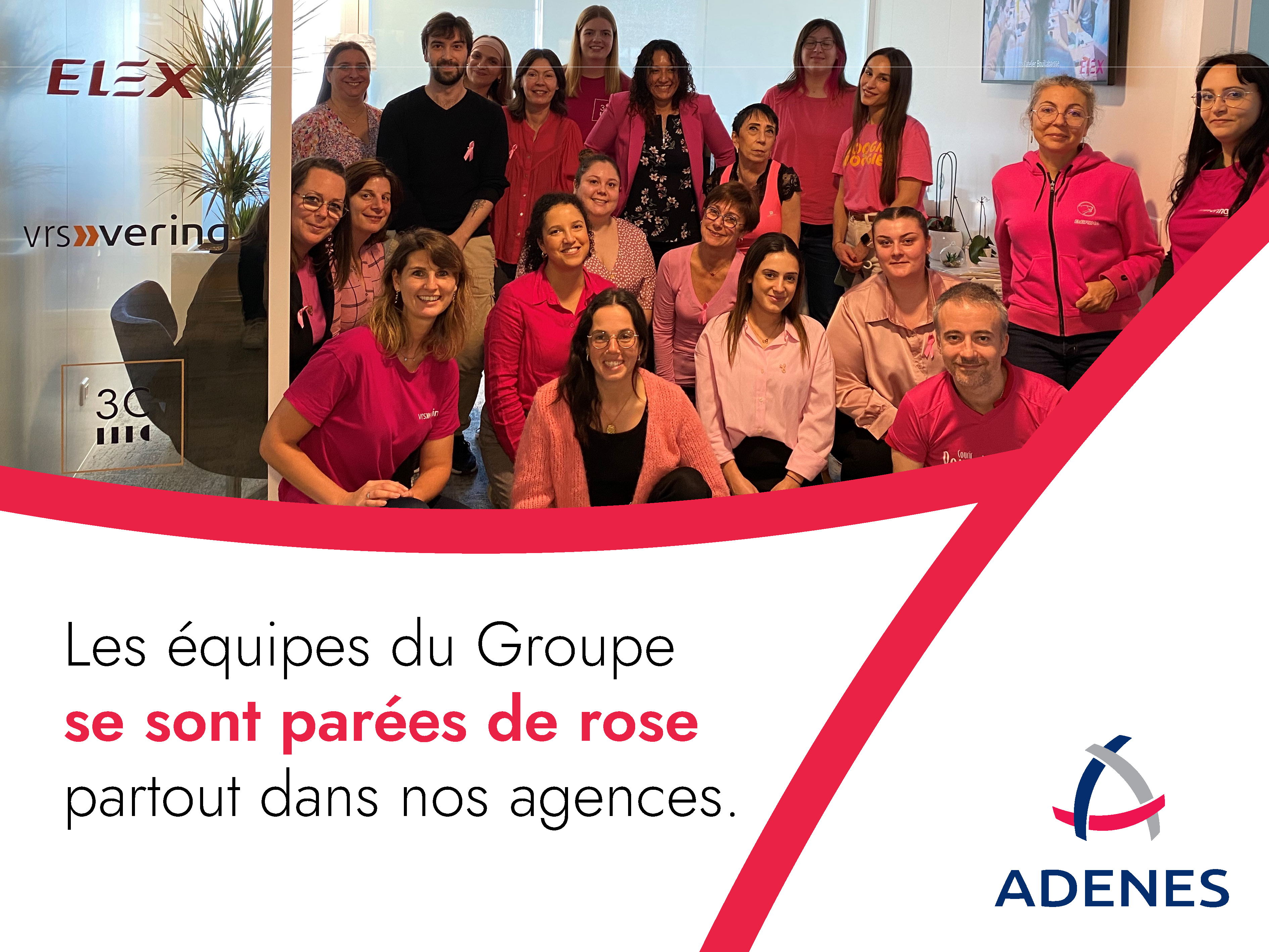 Lire la suite à propos de l’article Les collaborateurs du Groupe ADENES se parent de rose pour ce mois d’octobre ! 🎗️