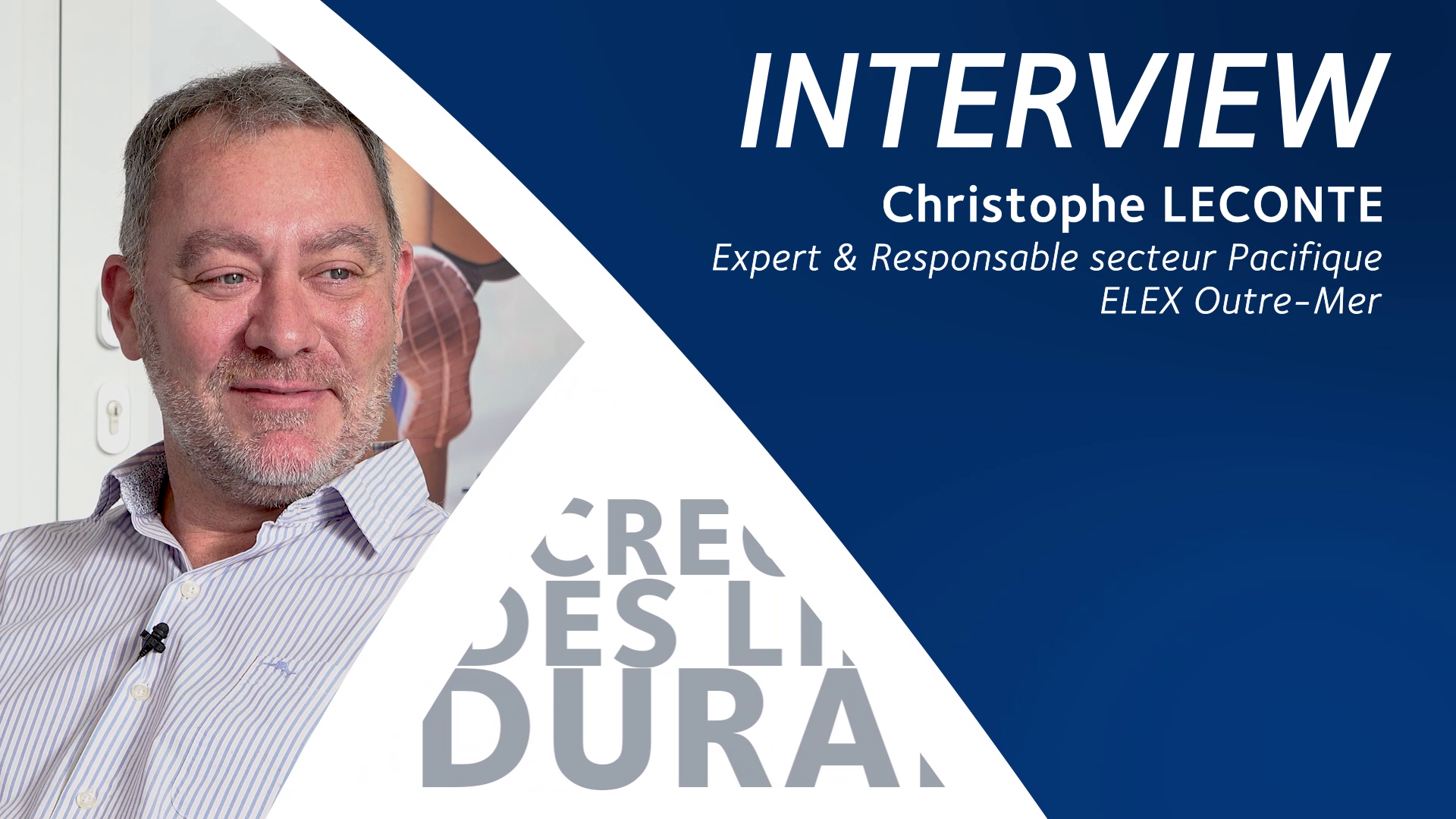 Lire la suite à propos de l’article Christophe LECONTE, Expert et Responsable Secteur ELEX Pacifique s’est prêté au jeu de l’interview au siège, à Paris (75). 🎥